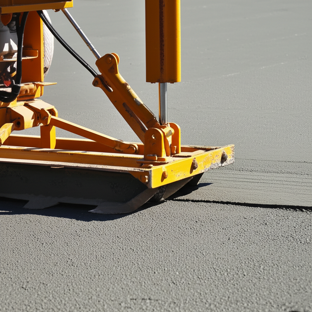 Concrete leveling machine